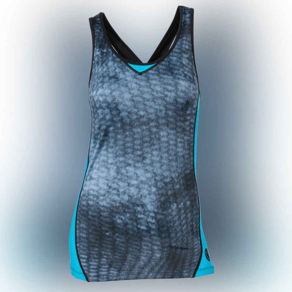 Womens pelagic bailfish performance cross back tank top